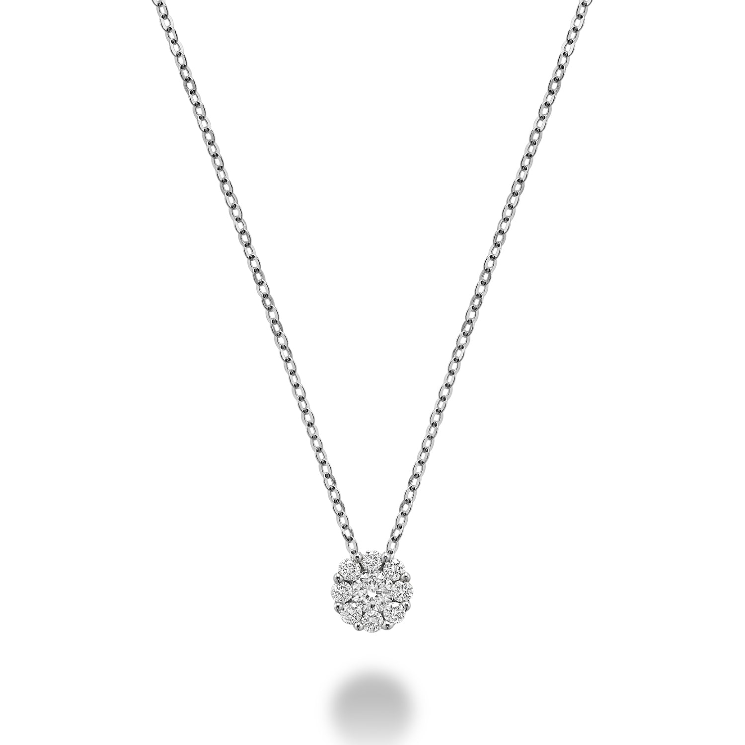 Cluster Diamond Pendant