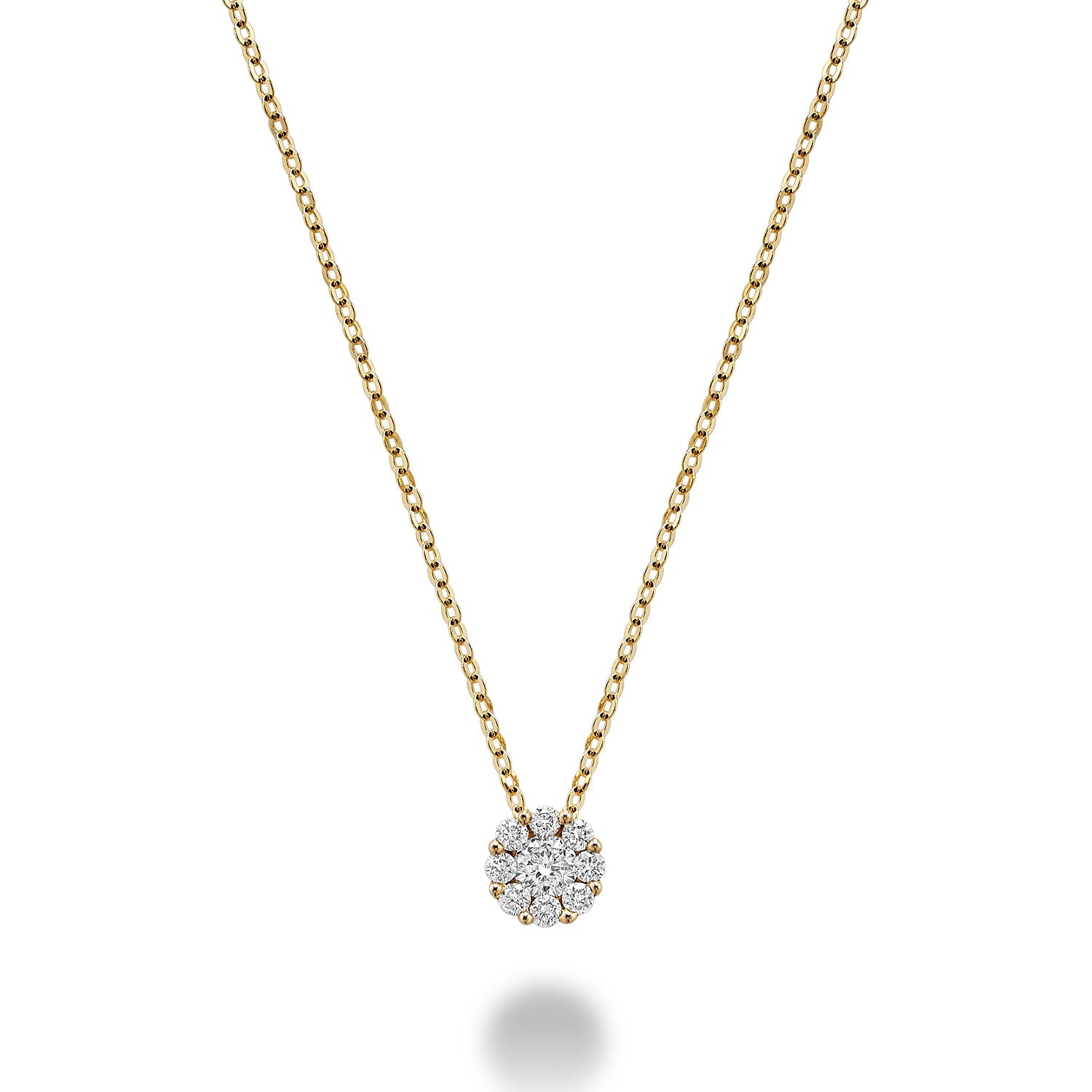 Cluster Diamond Pendant