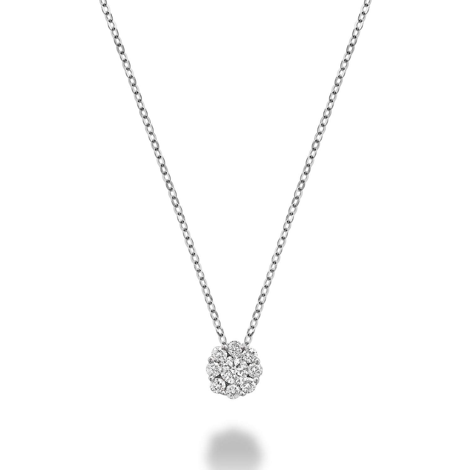 Cluster Diamond Pendant