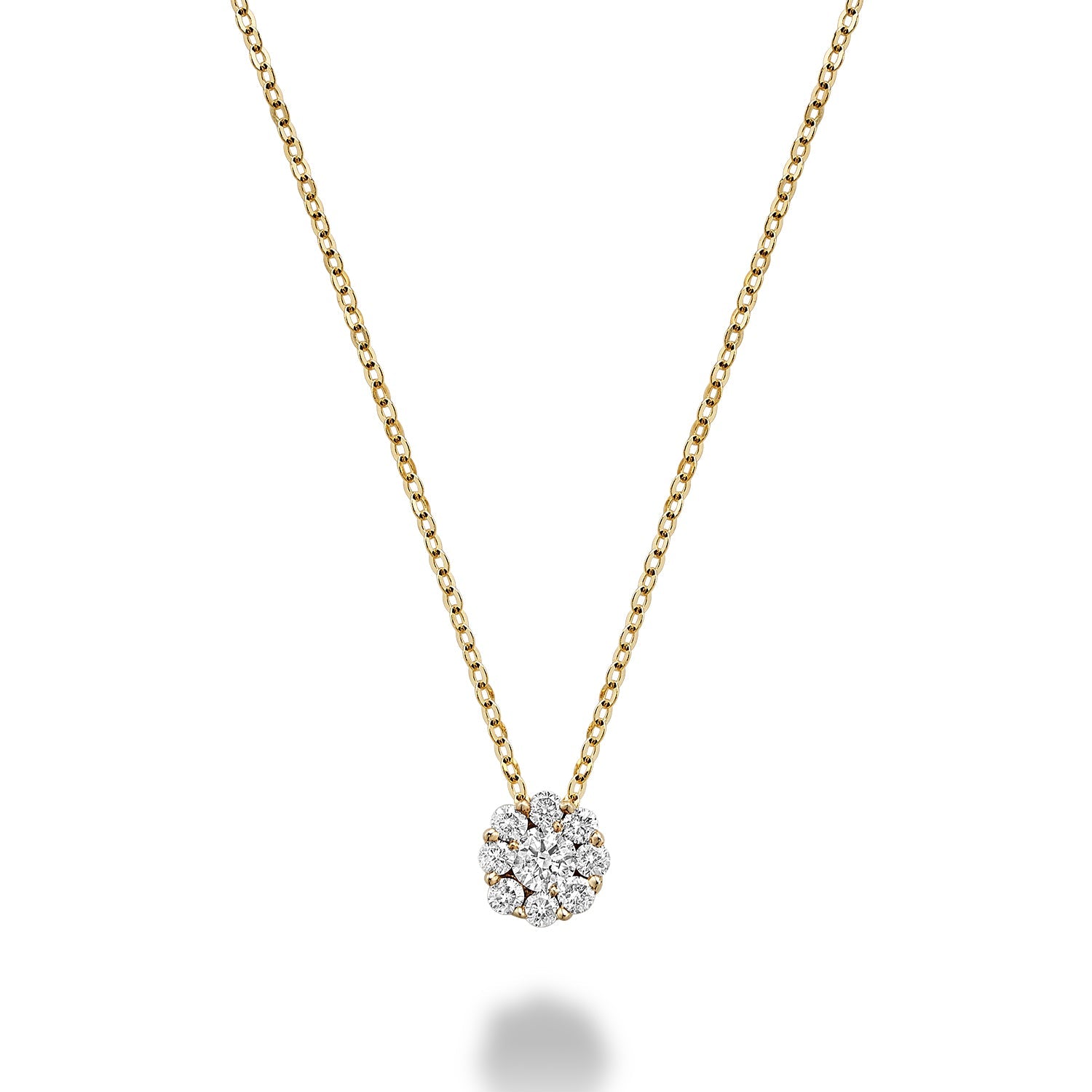 Cluster Diamond Pendant