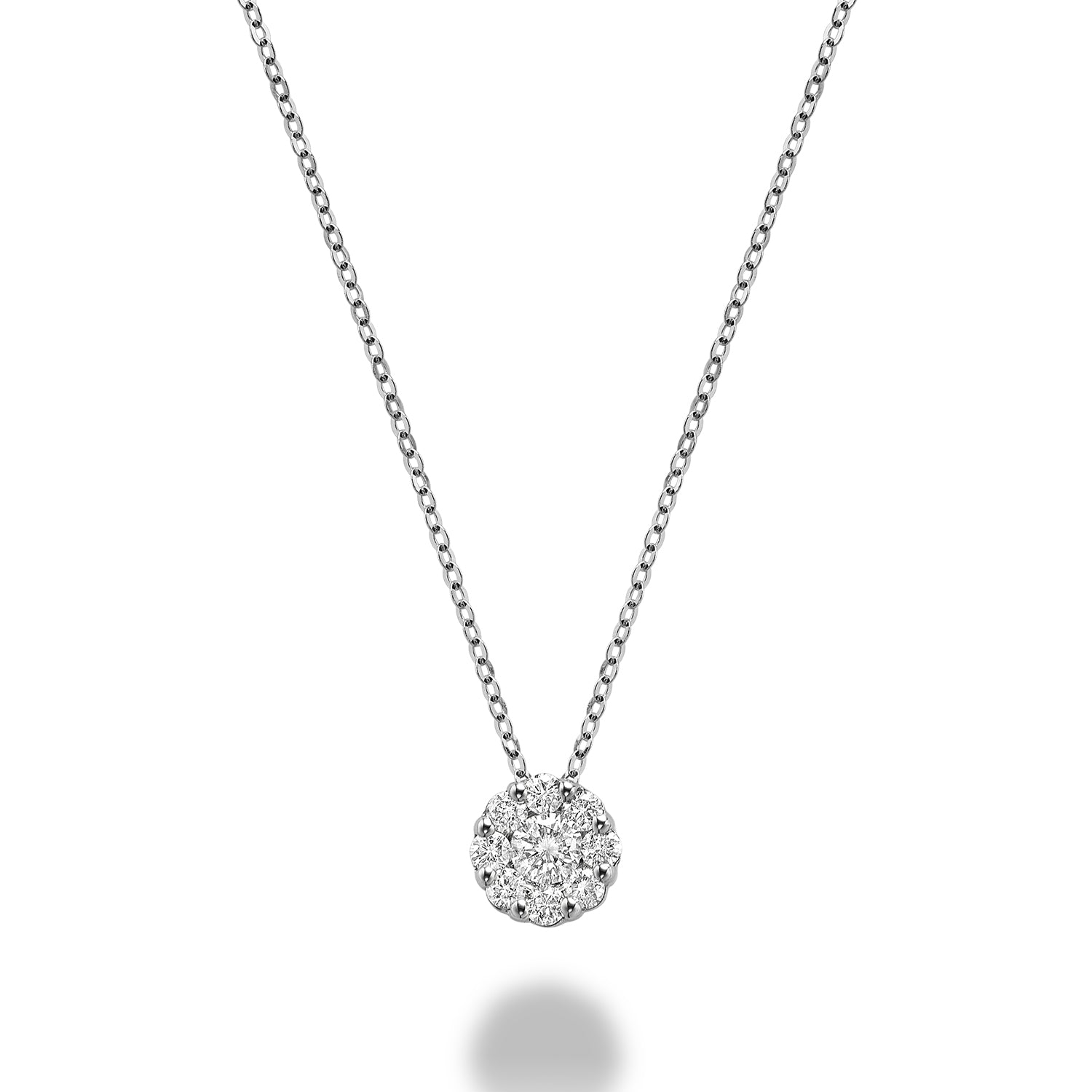 Cluster Diamond Pendant