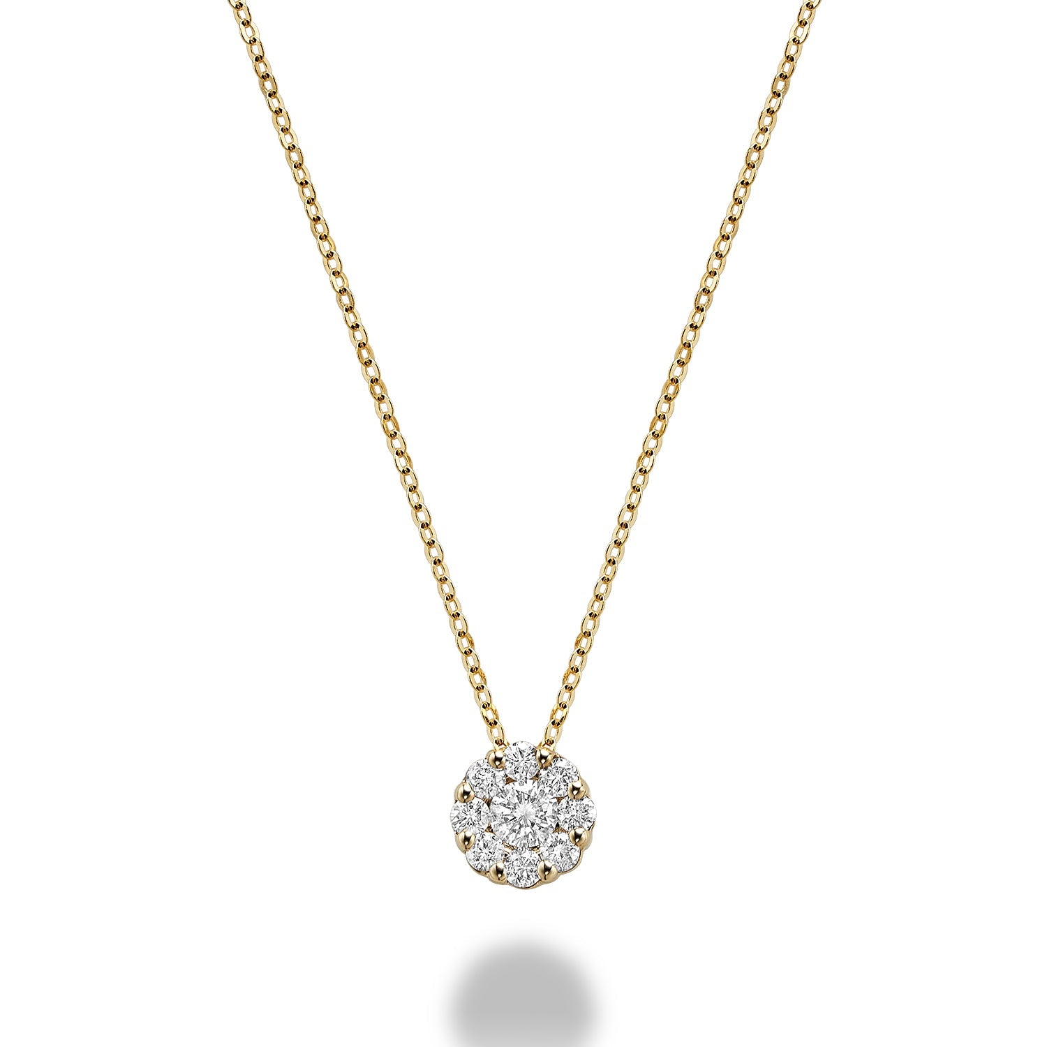 Cluster Diamond Pendant