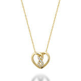 Heart Shape Infinity Diamond Pendant