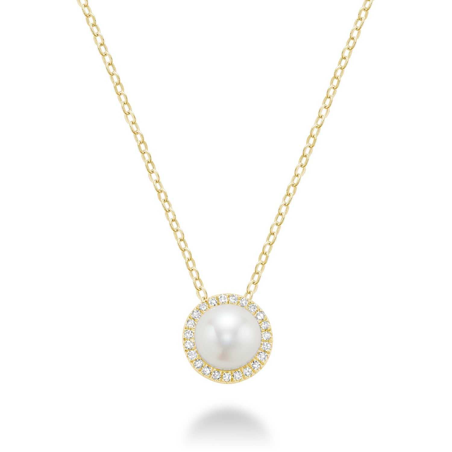 Freshwater Pearl & Diamond Pendant