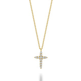 Small Religious Diamond Cross Pendant