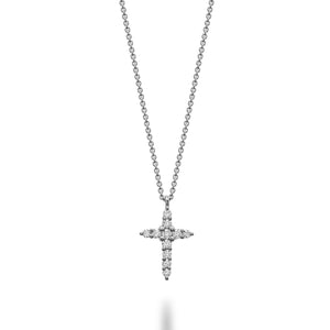 Small Religious Diamond Cross Pendant