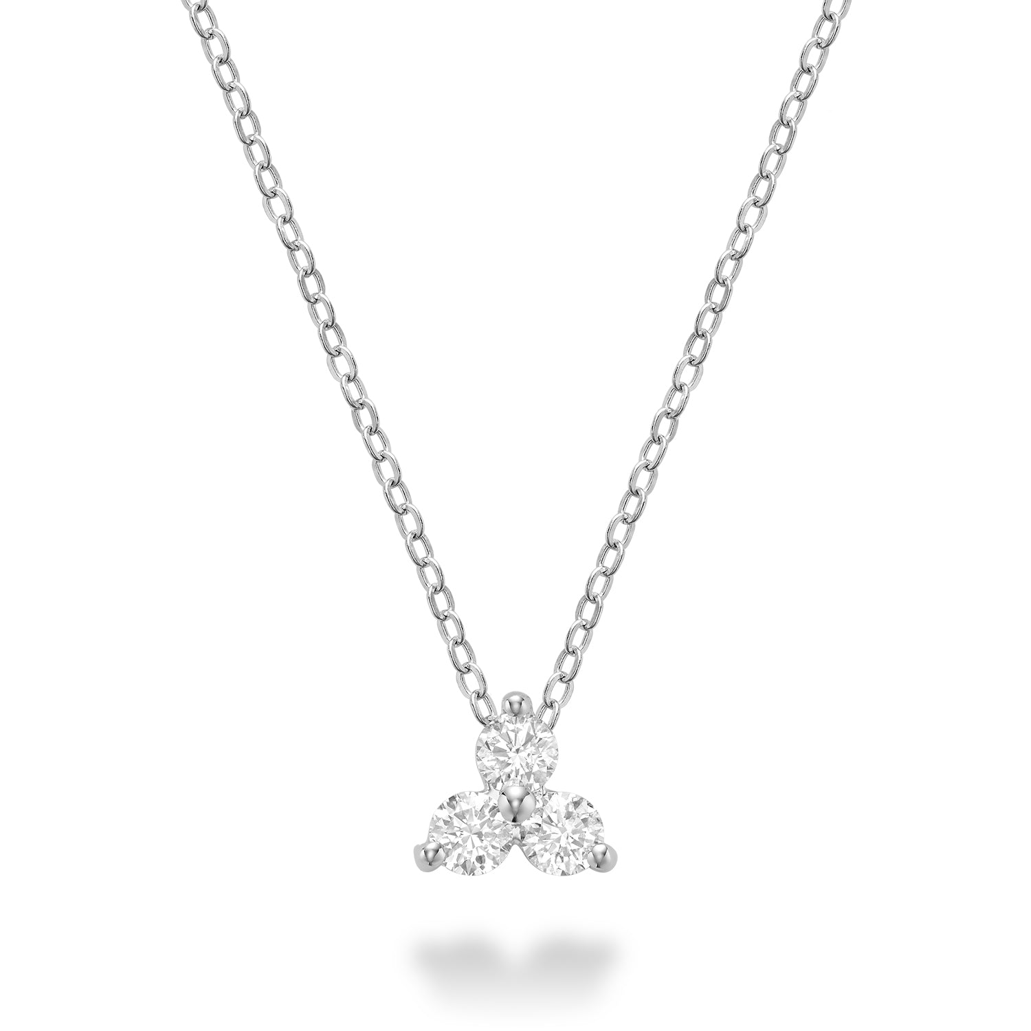 Three Stone Diamond Pendant