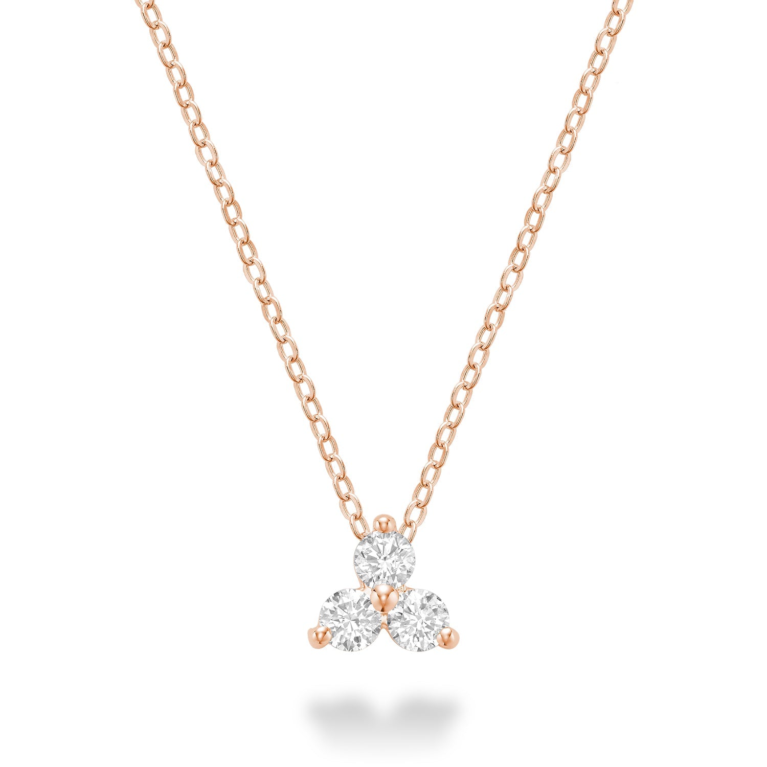 Three Stone Diamond Pendant