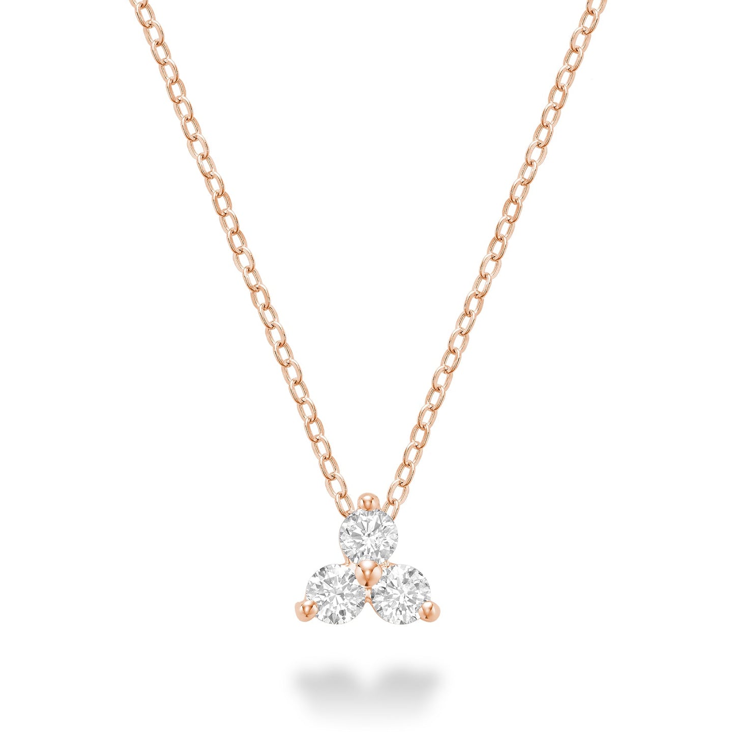 Three Stone Diamond Pendant
