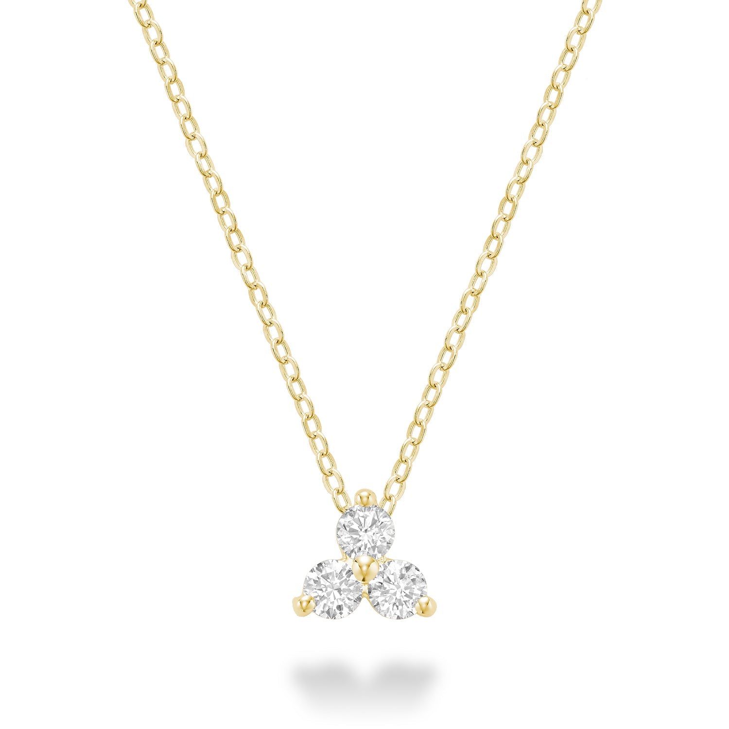 Three Stone Diamond Pendant