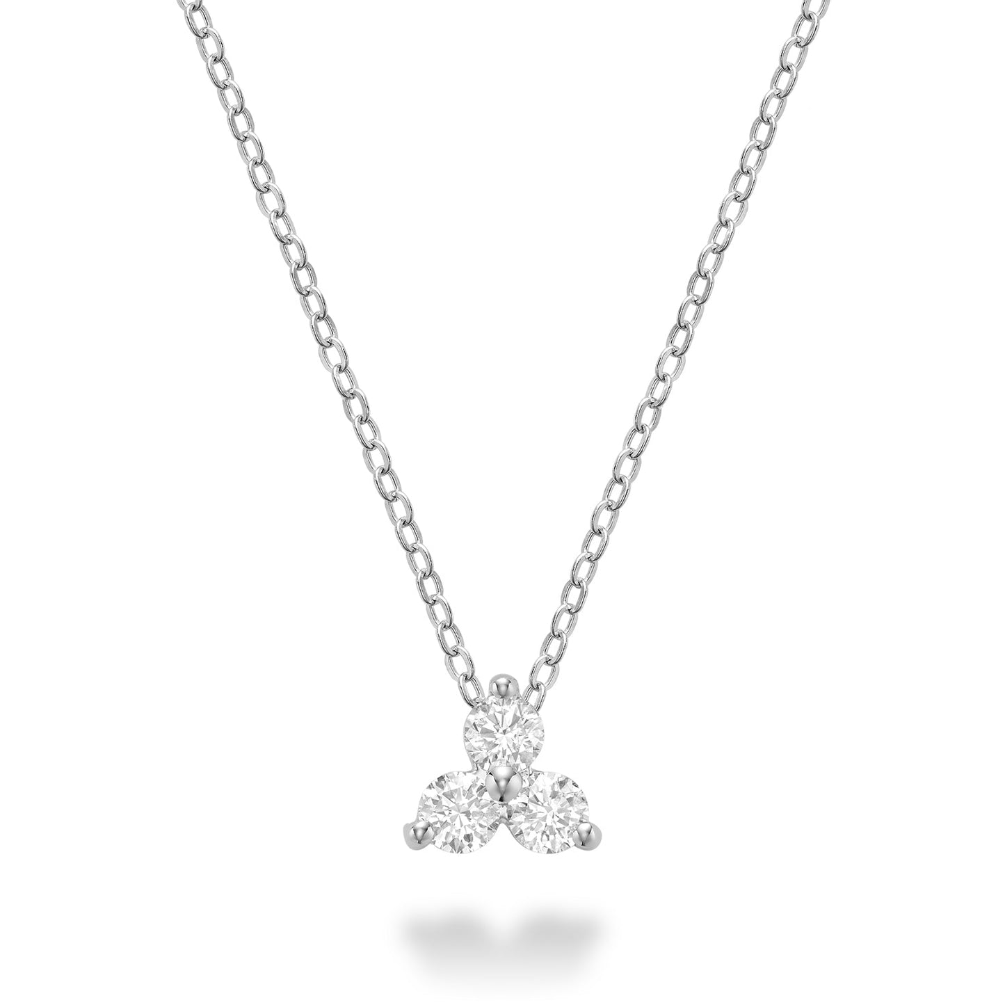 Three Stone Diamond Pendant