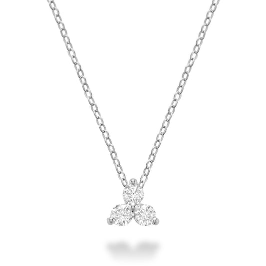 Three Stone Diamond Pendant