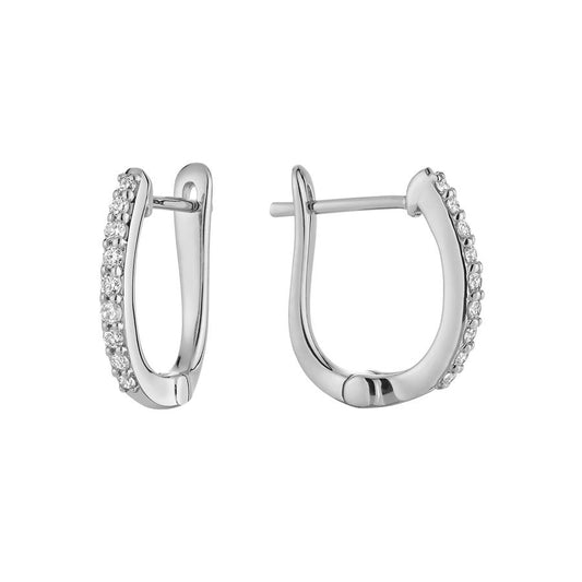 Diamond Huggie Earrings