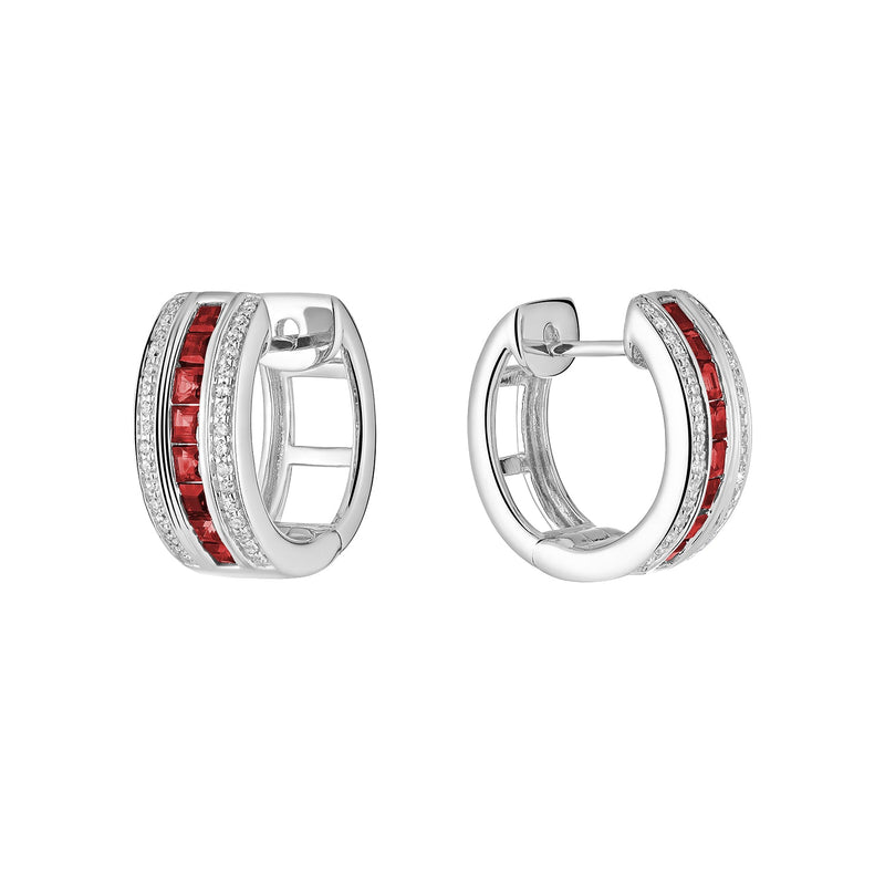 Precious & Diamond Huggie Earrings