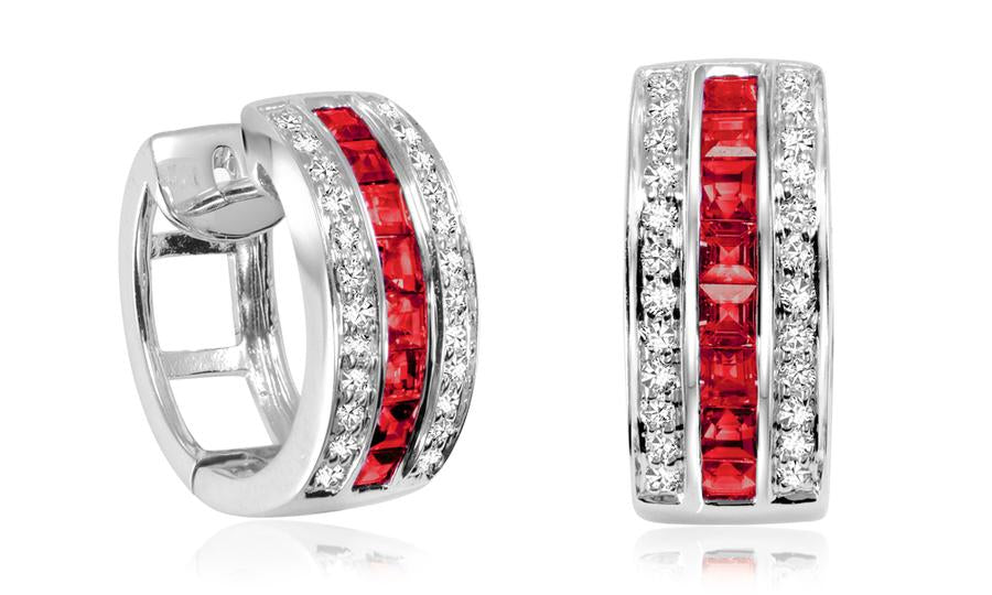 Precious & Diamond Huggie Earrings