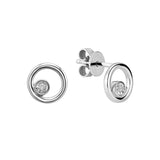 Round Illusion Diamond Stud Earrings