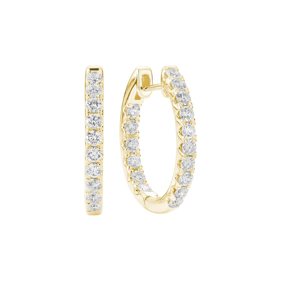 Diamond Hoop Earrings