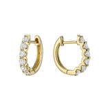 Diamond Huggie Earrings