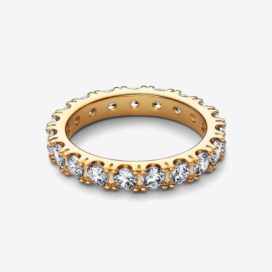 Sparkling Row Eternity Ring