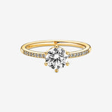 Panodora  Clear Sparkling Crown Solitaire Ring  168289C01