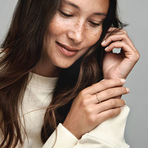 Sparkling Wishbone Ring