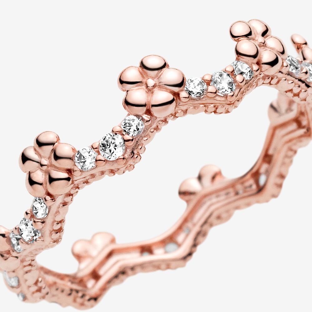 Pandora Flower Crown Ring - FINAL SALE 187924CZ