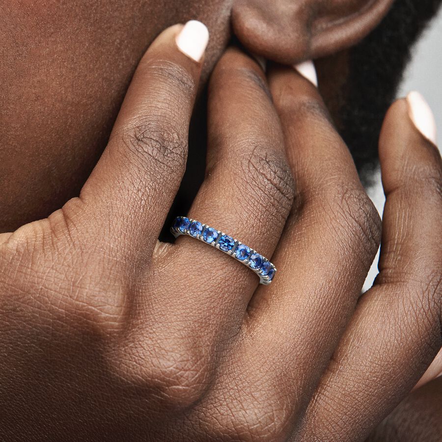 Sparkling Row Eternity Ring