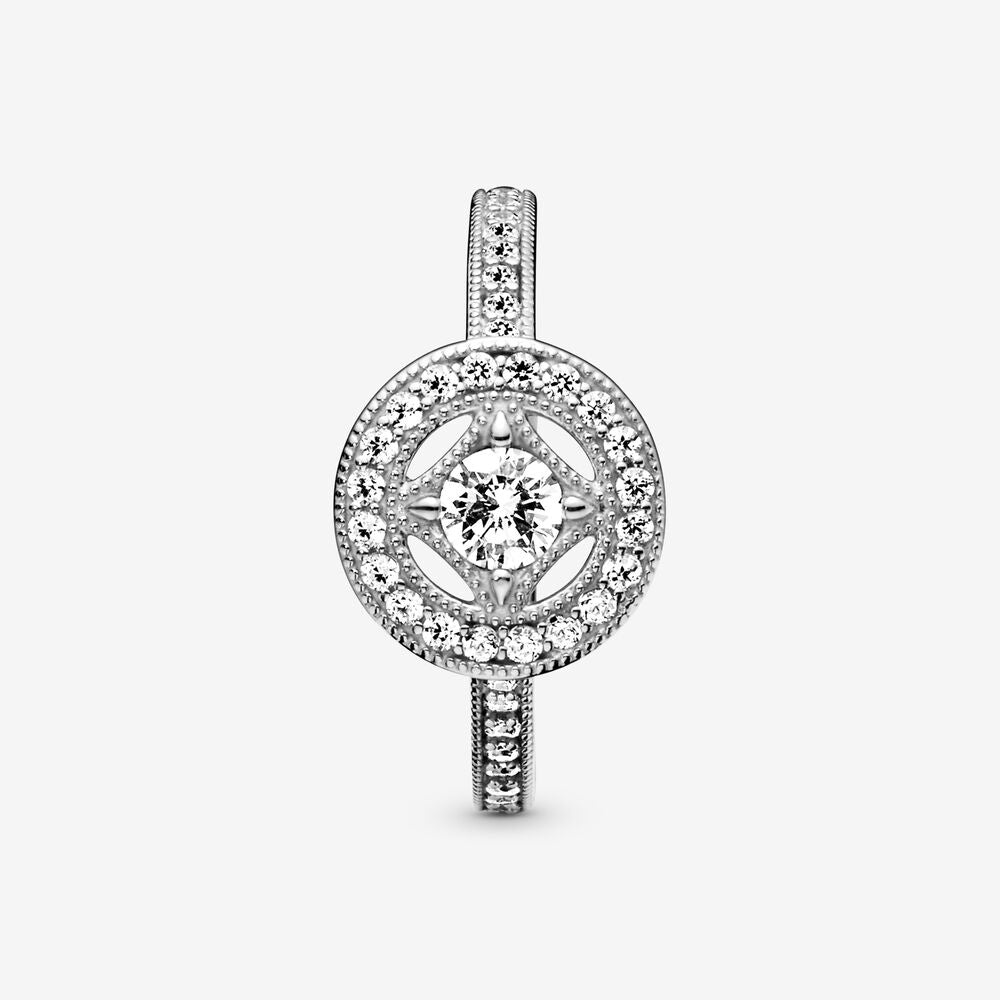 Pandora Vintage Circle Ring 191006CZ