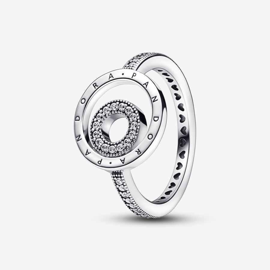 Pandora Signature Logo Circles Pav&eacute; Ring
