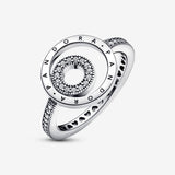 Pandora Signature Logo Circles Pav&eacute; Ring