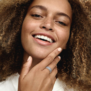 Beaded Pav&eacute; Band Ring