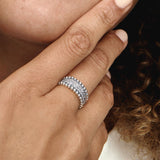 Beaded Pav&eacute; Band Ring