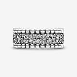 Beaded Pav&eacute; Band Ring