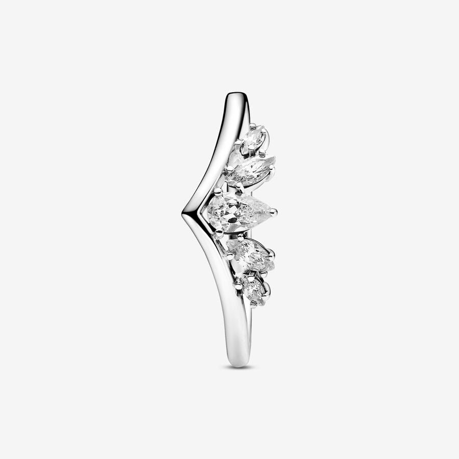 Sparkling Pear &amp; Marquise Wishbone Ring - FINAL SALE