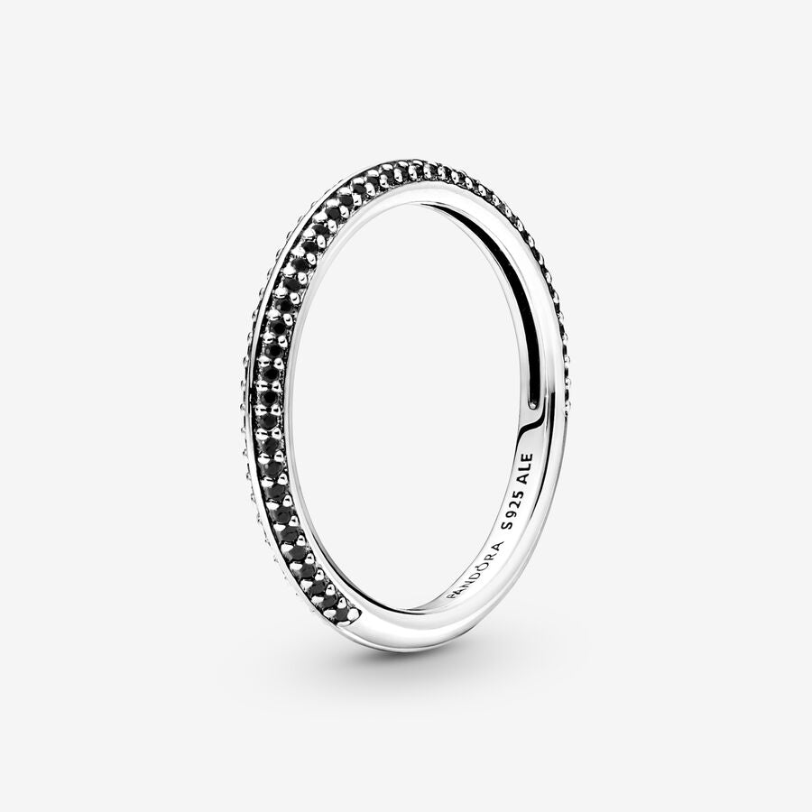 Pandora ME Black Pav&eacute; Ring