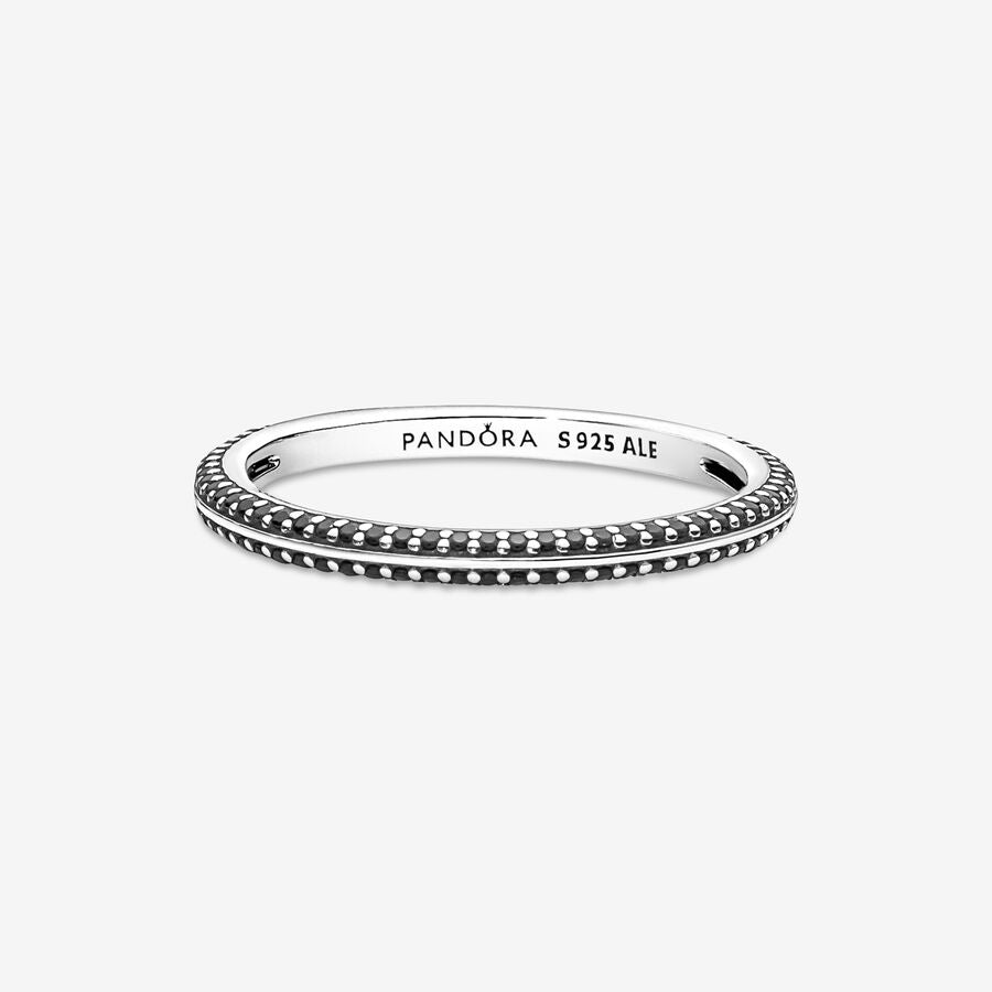 Pandora ME Black Pav&eacute; Ring