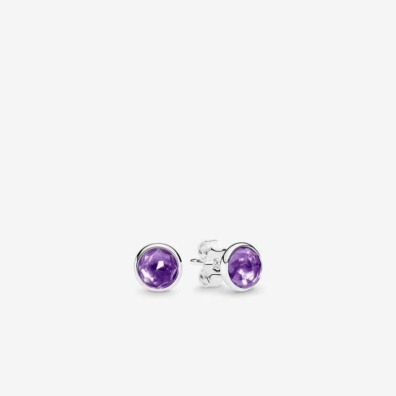 Pandora February Droplets Stud Earrings 290738SAM