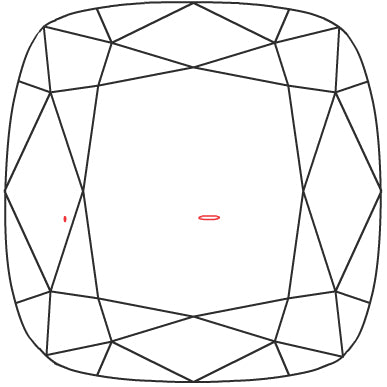 1.10ct VS2 E Square Cushion Modified Brilliant Cut Lab-Grown Diamond