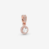 Pandora Round Sparkle Halo Pendant 380379CZ