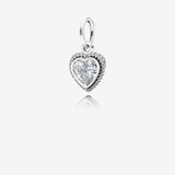 Pandora Heart silver pendant with cubic zirconia 390366CZ