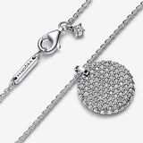 Pandora Timeless Pav&eacute; Round Pendant Necklace