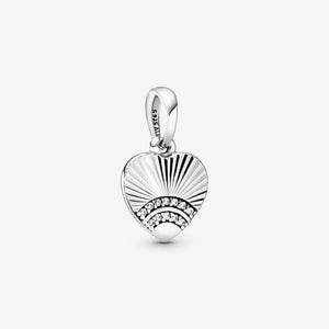 Pandora Heart Fan Pendant 397286CZ