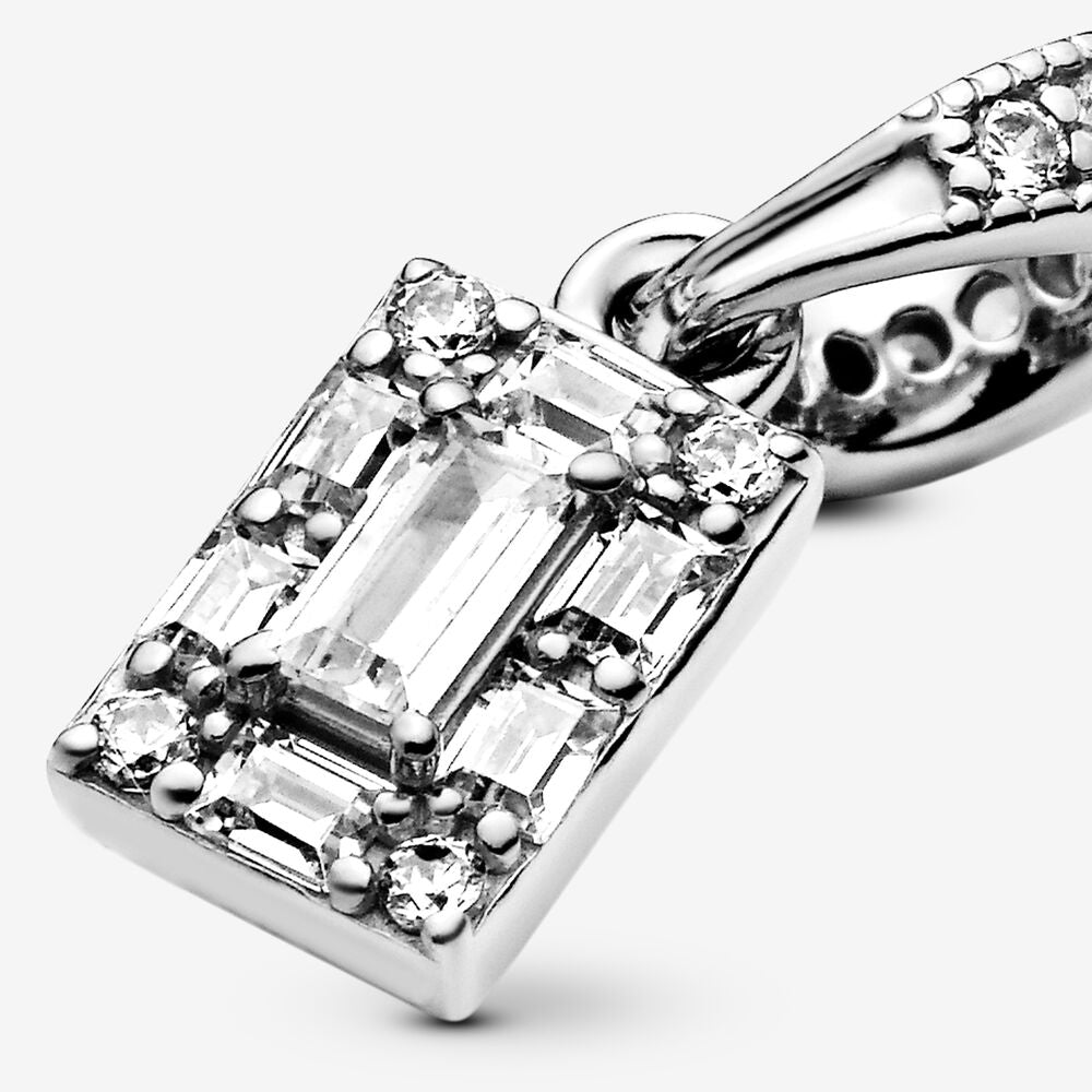 Pandora Sparkling Square Halo Pendant 397543CZ