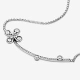 Pandora Four-Petal Flower Necklace 397956CZ