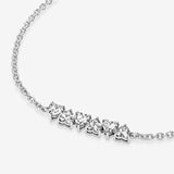 Sparkling Endless Hearts Chain Bracelet