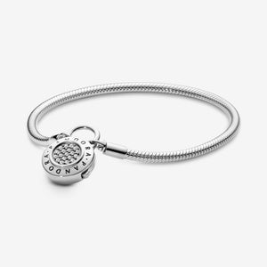 Pandora Moments Barrel Clasp Snake Chain Bracelet 588781C00