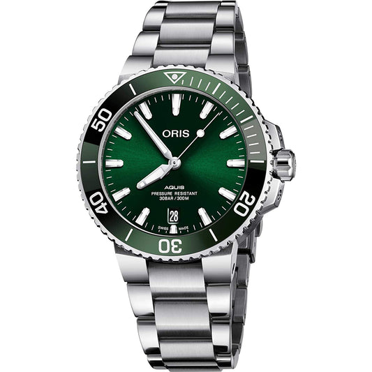 ORIS AQUIS DATE GREEN DIAL 41.5MM 01 733 7766 4157-07 8 22 05PEB