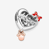 Disney Minnie Mouse Mom Heart Charm