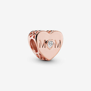 Pandora Clear Mom Heart Charm 781881CZ