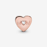 Pandora Clear Mom Heart Charm 781881CZ